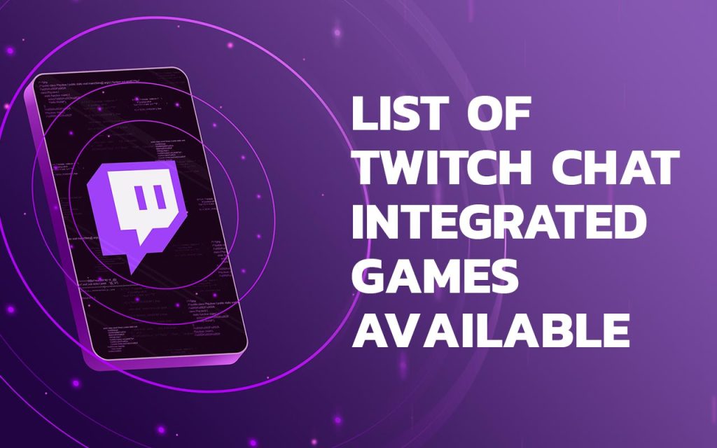 Twitch Chat Integrated Games